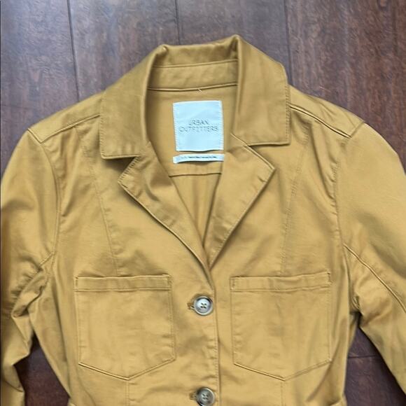 Urban Outfitters Belted Button-Front Safari Jacket, Size Small - Picture 5 of 15